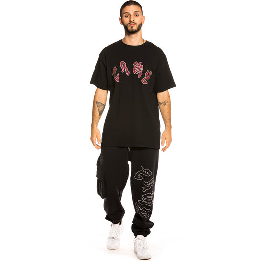 Pack Grimey Tee + Trainingshose Yoga Fire FW20 Schwarz
