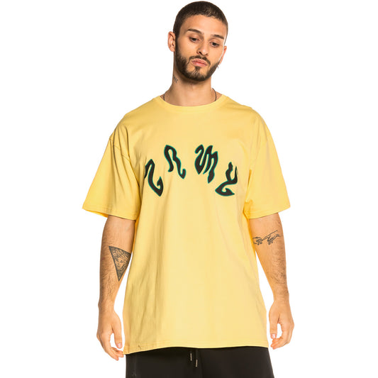 Grimey – Yoga Fire – Gelbes T-Shirt FW20