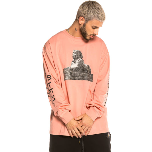 Camiseta Grimey Call of Yore Long Sleeve FW20 Pink