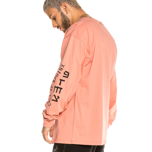 Camiseta Grimey Call of Yore Long Sleeve FW20 Pink
