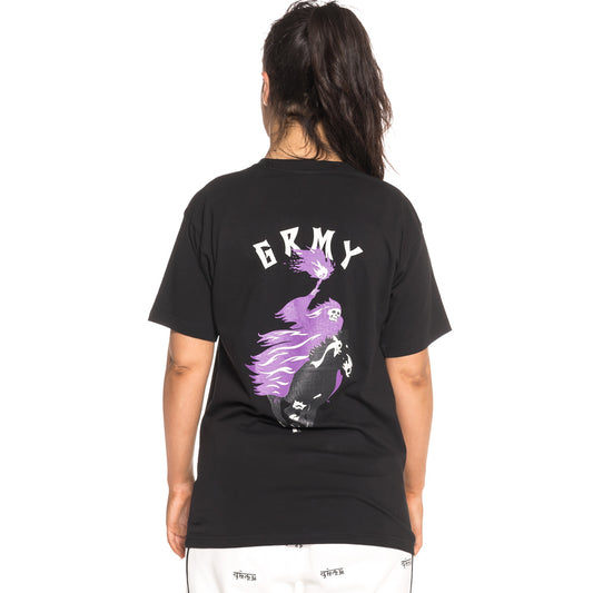 Grimey Unisex T-Shirt Burn After Looting Tee FW18 Schwarz