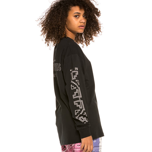 Grimey Carnitas Langarm SS20 Schwarzes Unisex-T-Shirt