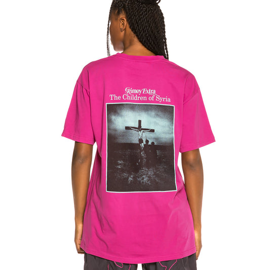 Unisex T-Shirt Grimey Kinder von Syrien T-Shirt FW19 Fuchsia