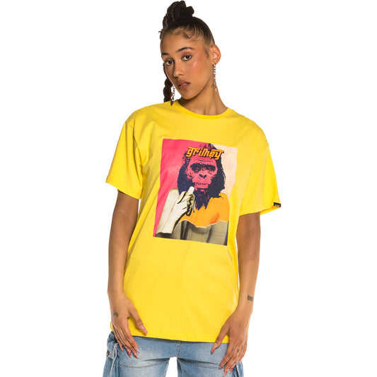Grimey Eloquent Rage Tee SS20 Gelbes Unisex-T-Shirt