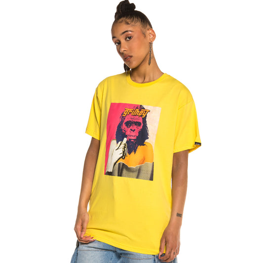 Grimey Eloquent Rage Tee SS20 Gelbes Unisex-T-Shirt