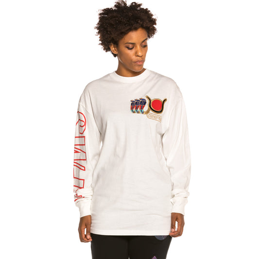 Grimey Engineering Langarm FW19 Weißes Unisex-T-Shirt