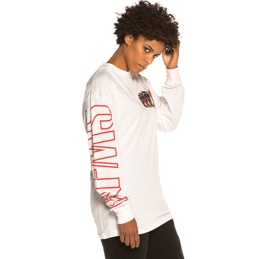 Grimey Engineering Langarm FW19 Weißes Unisex-T-Shirt