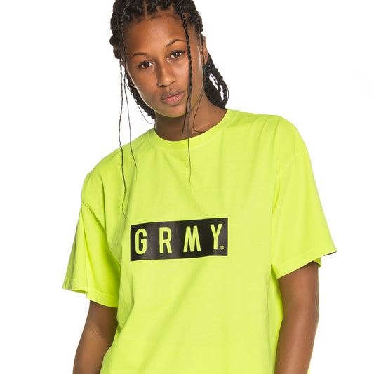 Grimey Flying Saucer Tee FW19 Fluorgelbes Unisex-T-Shirt
