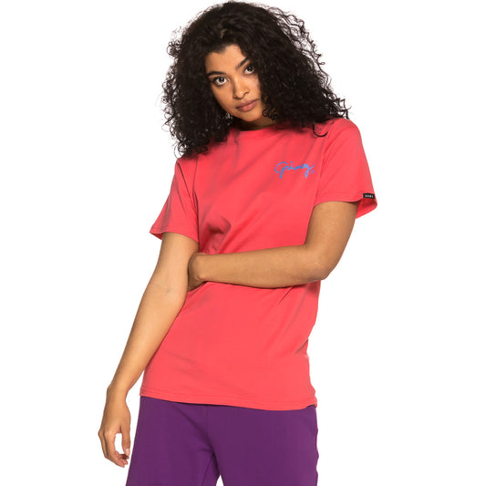 Unisex T-Shirt Grimey Hypnotize Tee SS19 Korallenrot