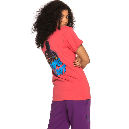 Unisex T-Shirt Grimey Hypnotize Tee SS19 Korallenrot