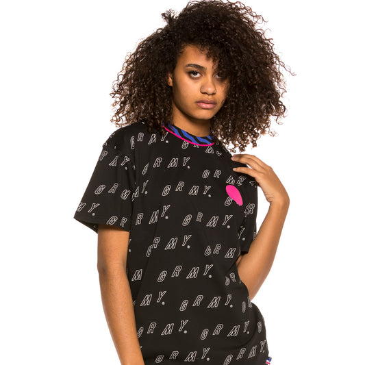 Grimey Urmah Dojo All Over Print T-Shirt SS20 Schwarzes Unisex T-Shirt