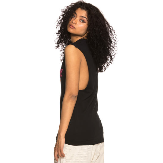 Unisex T-Shirt Grimey Wild Child Ärmelloses T-Shirt SS19 Schwarz