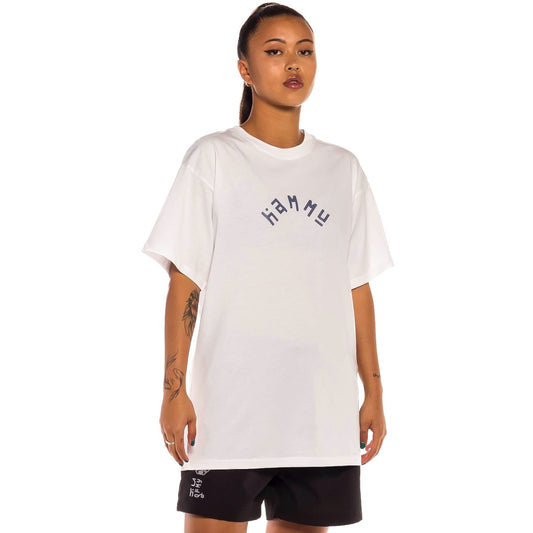 Grimey X Space Hammu Unisex-T-Shirt – Weiß | Frühling 22