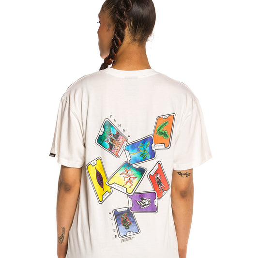 Unisex T-Shirt Grimey Yanga Tarot Tee SS20 Weiß