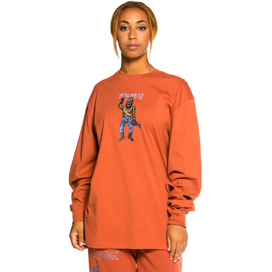 Grimey „Jazz Thing“ Langarm-Unisex-T-Shirt – Ocker | Herbst 21
