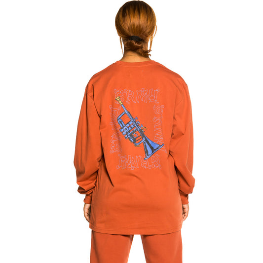 Grimey „Jazz Thing“ Langarm-Unisex-T-Shirt – Ocker | Herbst 21