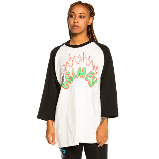 Grimey „Destroy All Fear“ Unisex-Raglan-T-Shirt – Schwarz | Herbst 21