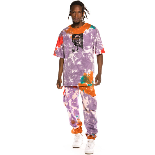 Grimey Trainingshose + T-Shirt-Paket „Liveution“ – Batik | Frühling 21