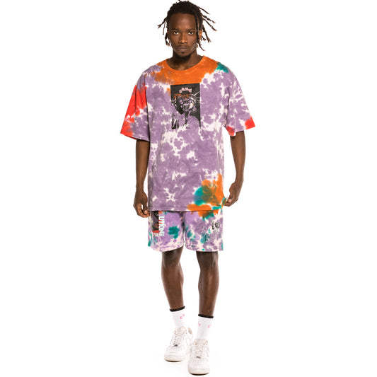 Pack Grimey Sweatshorts + Tee "Liveution" - Tie Dye | Spring 21