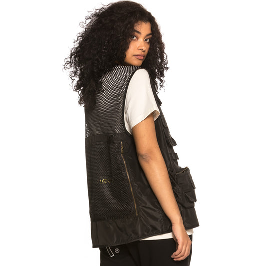 Grimey Unisex Weste Transsiberian SS19 Schwarz