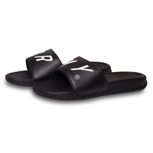 Grimey Happy End FALA SS19 Schwarze Flip-Flops