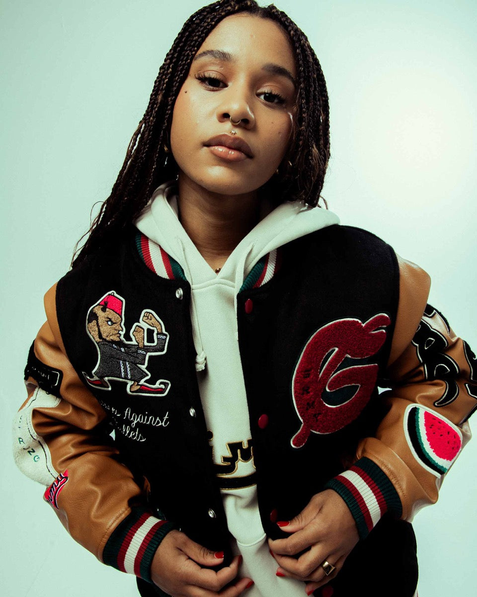 GRIMEY NABLUS BASEBALL JACKET BLACK | FW23 NEGRO – Grimey