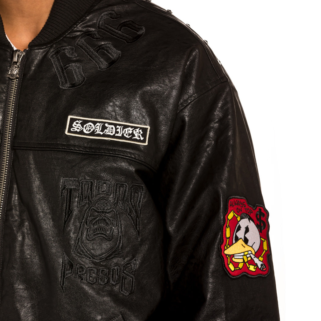 Grimey Cecilio X GRMY PU Leather Jacket | Black - Fall 21
