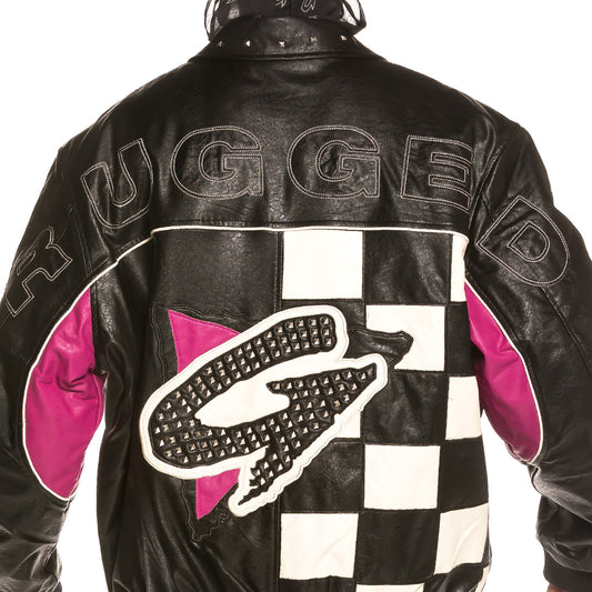 Grimey Looter Cult Bomberjacke aus PU-Leder FW19 Schwarz