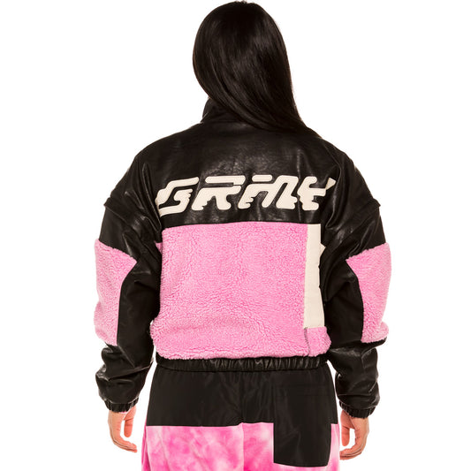 Chaqueta Chica Grimey "Space Lady" Detachable - Pink | Winter 21