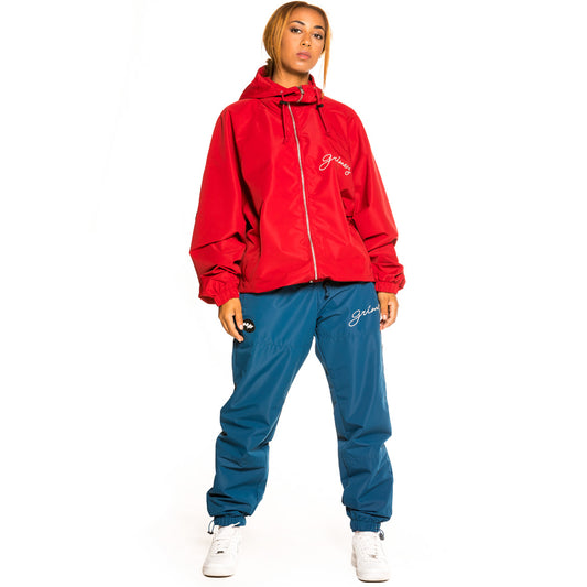 Grimey „Martinique Fact“ Unisex-Kapuzenjacke – Rot | Herbst 21