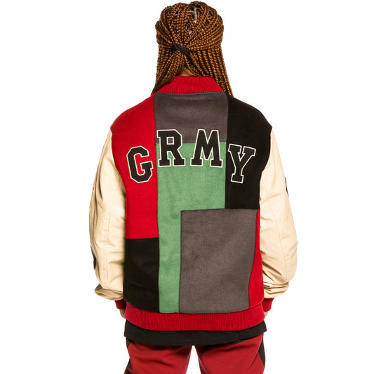 Grimey "Singgang Junction" Unisex Baseball Jacket - Green | Fall 21