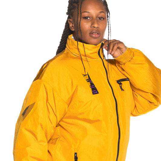 Grimey Alienation 1977 Reversible Unisex Puffy Jacket FW19 Mustard
