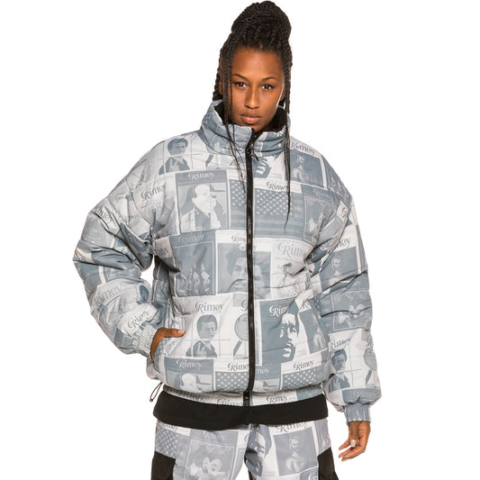 Grimey Alienation Reversible Unisex Puffy Jacket FW19 black