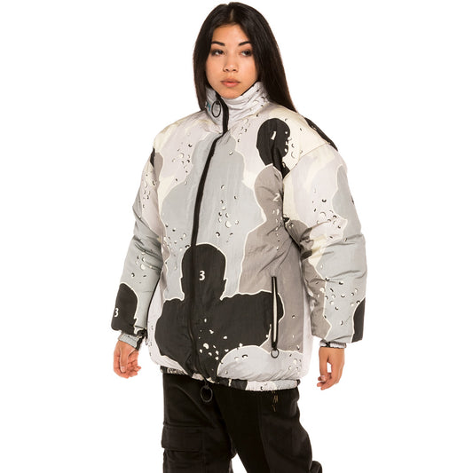 Grimey "Gem Cutting" Unisex Reversible Puffy Jacket - Black | Fall 21