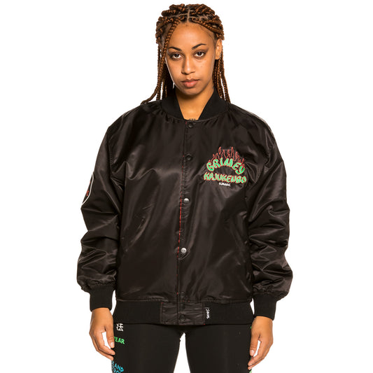 Pack Grimey Satin Jacket + Leggins "Destroy All Fear" - Black | Fall 21