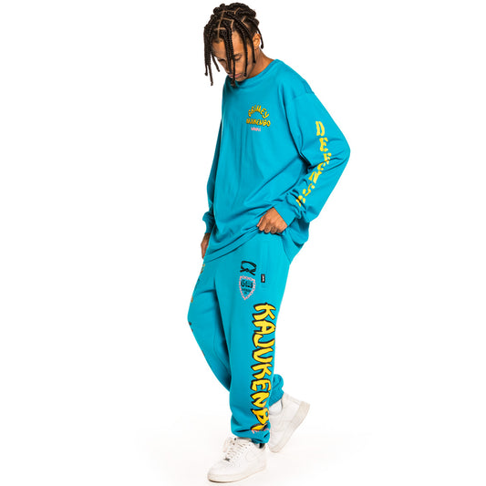 Pack Grimey Pantalón + LS Shirt "Destroy All Fear" - Blue | Fall 21