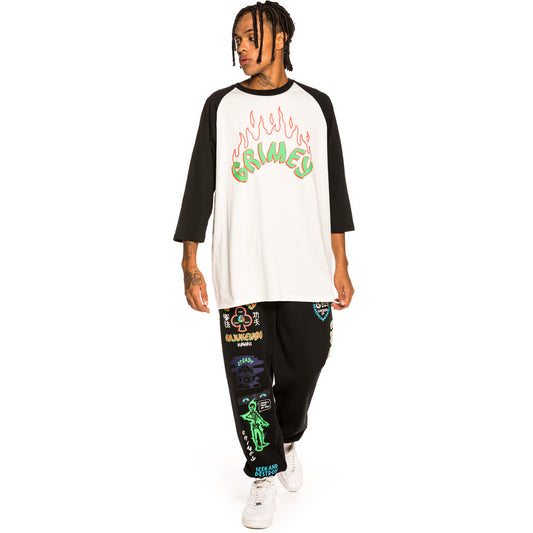 Pack Grimey Pantalón + Raglan Shirt "Destroy All Fear" - Black | Fall 21