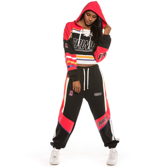 Pack Grimey Crewneck  + Pantalón Ubiquity FW20 Black/Red