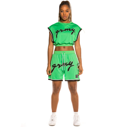 Grimey "Strange Fruit" Unisex Mesh Shorts Green | Spring 21