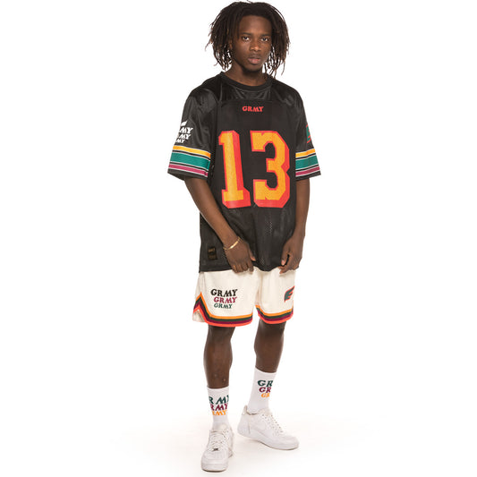 Pack Grimey Football shirt + Short Wild Child SS19  Black / White