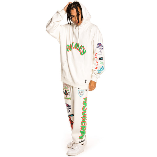 Sudadera Grimey "Destroy All Fear" Hoodie - White | Fall 21
