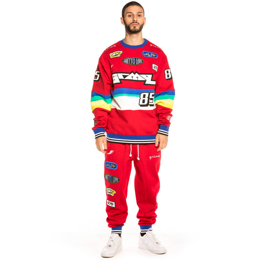 Grimey Arch Rival Rundhals-Sweatshirt FW20 Rot