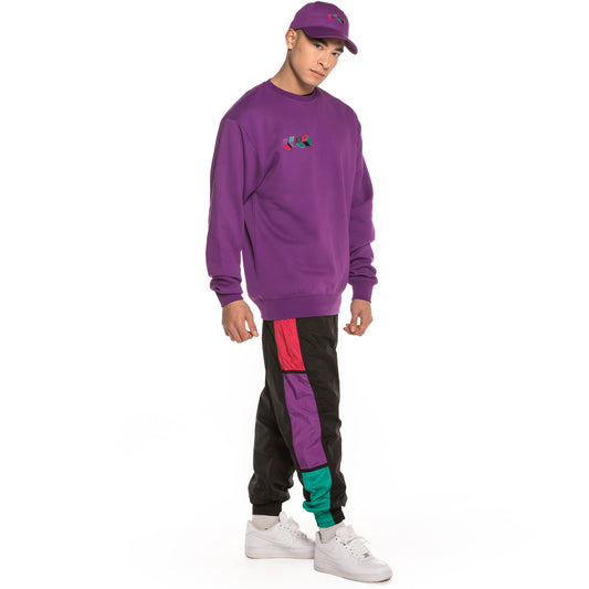 Pack Grimey Crewneck + Track Pant Brick Top SS19 Purple