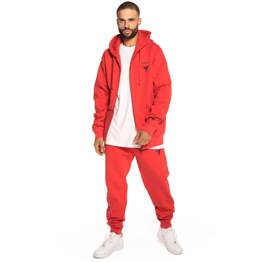 PACK ZIPPER HOODIE + PANT HERITAGE FW18 RED