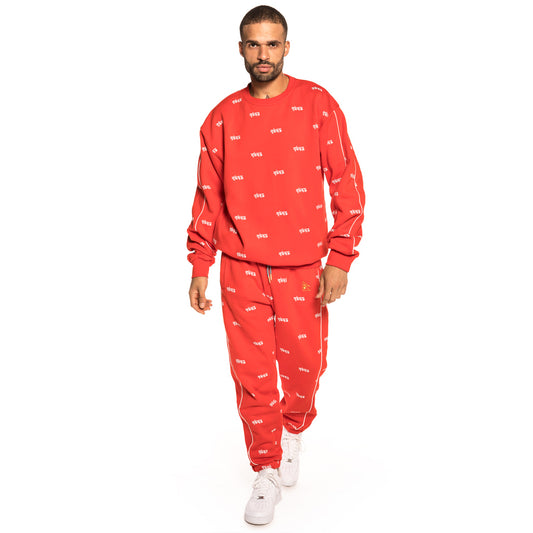 Pack Grimey Crewneck + Pant Shambala FW18 red