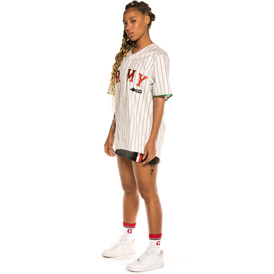 Grimey "The Loot - El botín" Unisex Baseball Jersey White | Spring 21