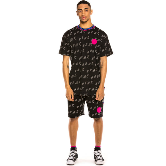Grimey Urmah Dojo All Over Print Tee SS20 Schwarzes T-Shirt