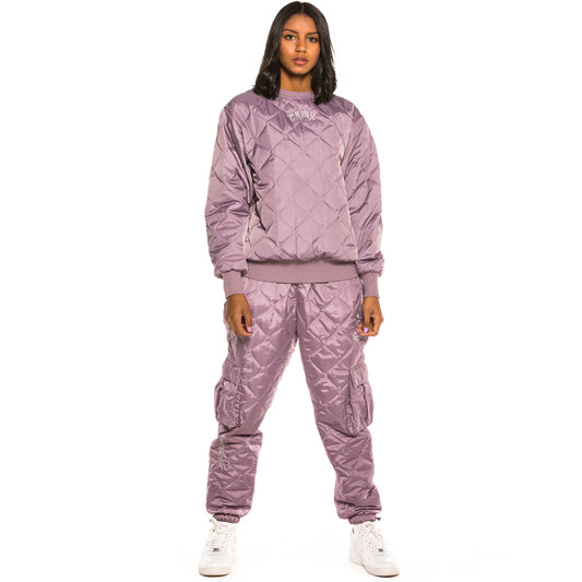 Grimey Yoga Fire Gepolstertes Unisex-Sweatshirt mit Rundhalsausschnitt FW20 Grau
