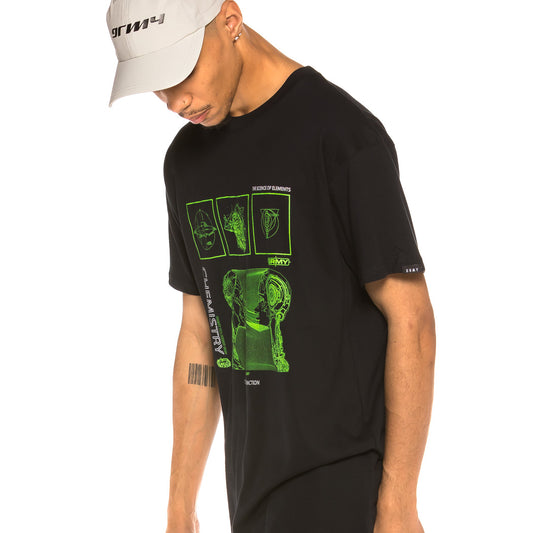 Grimey x Cherry Massia SS20 Schwarzes T-Shirt