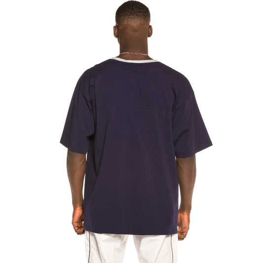 Grimey – Ubiquity – Schweres FW20-T-Shirt in Marineblau